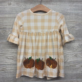 Gingham Dress Sequins Pumpkins 18M