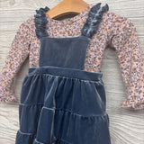 Crushed Velvet Jumper & Flower Shirt 6-9M