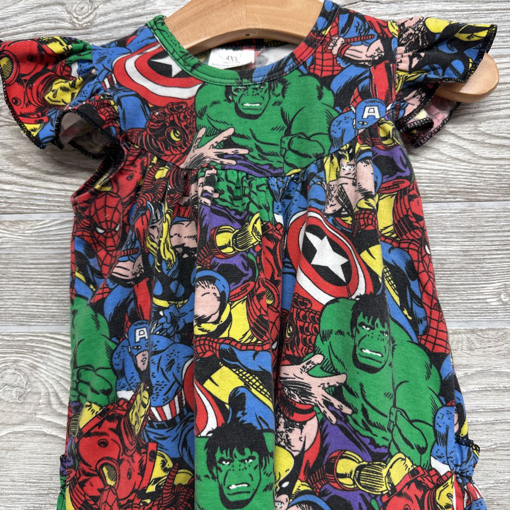 Flutter Sleeve Dress Avengers 3-6M