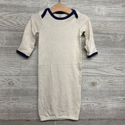 Organic LS PJ Gown Stripes 0-6M