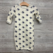 Organic LS PJ Gown Hedgehogs 0-6M