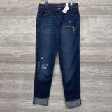 NEW Straight Rolled Cuff Jeans 14