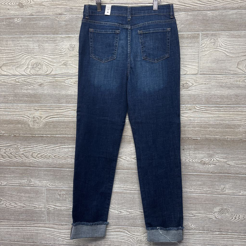NEW Straight Rolled Cuff Jeans 14