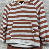 2 Pc Haaci Outfit Hooded Shirt & Pants Stripes 24M