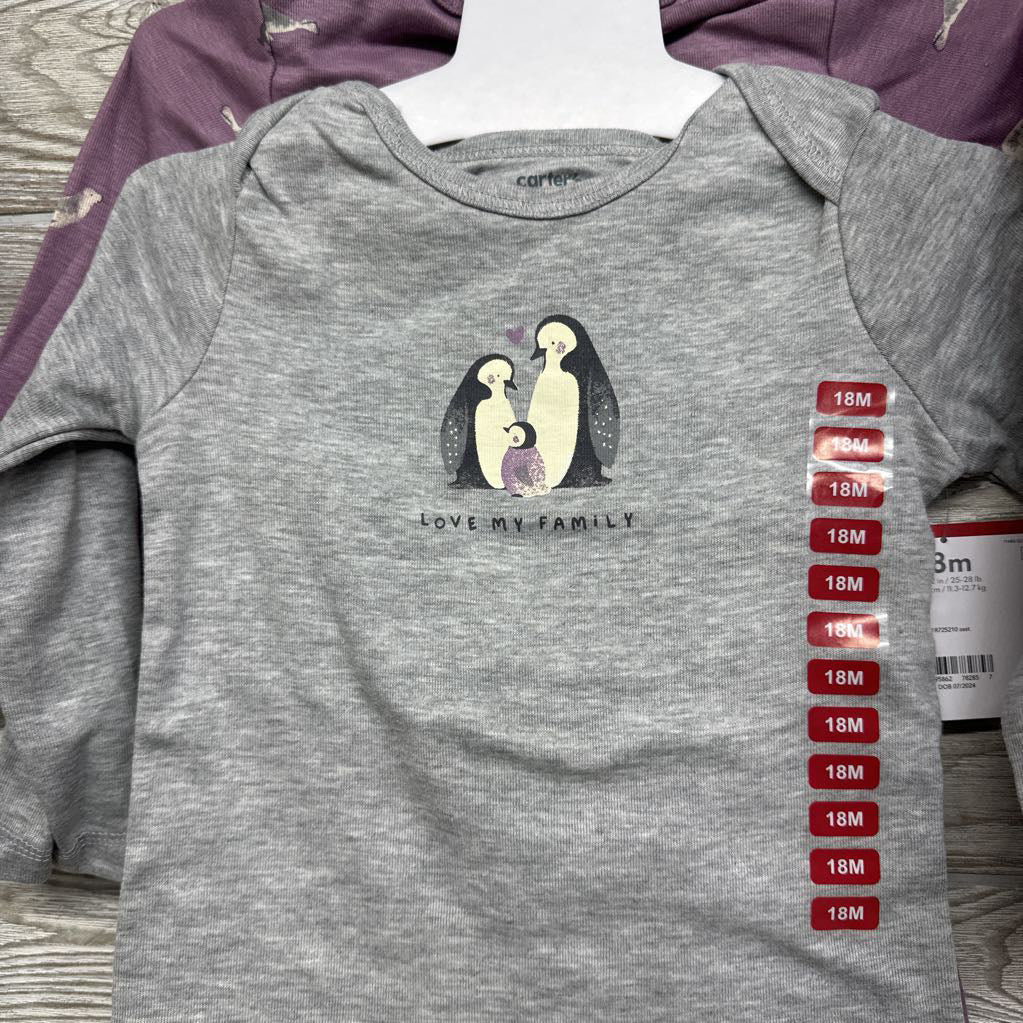 NEW Shirt, Bodysuit & Pants Penguins 18M