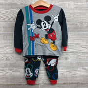 2 Pc Fleece Pj Mickey Mouse 3t