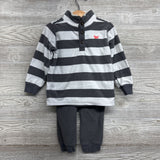 Fleece Pullover Stripes & Pants 3t
