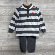 Fleece Pullover Stripes & Pants 3t