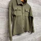 LS Waffle Knit Shirt Chest Pockets 3T