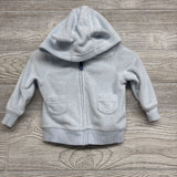 Full Zip Terry Hoodie W/ Ears 6M