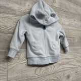 Full Zip Terry Hoodie W/ Ears 6M