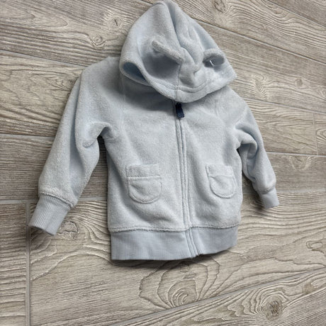 Full Zip Terry Hoodie W/ Ears 6M