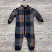 LS Plaid Fleece Outfit 6M