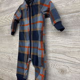 LS Plaid Fleece Outfit 6M