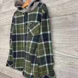 LS Plaid Button Up Shirt W/ Hood 5-6