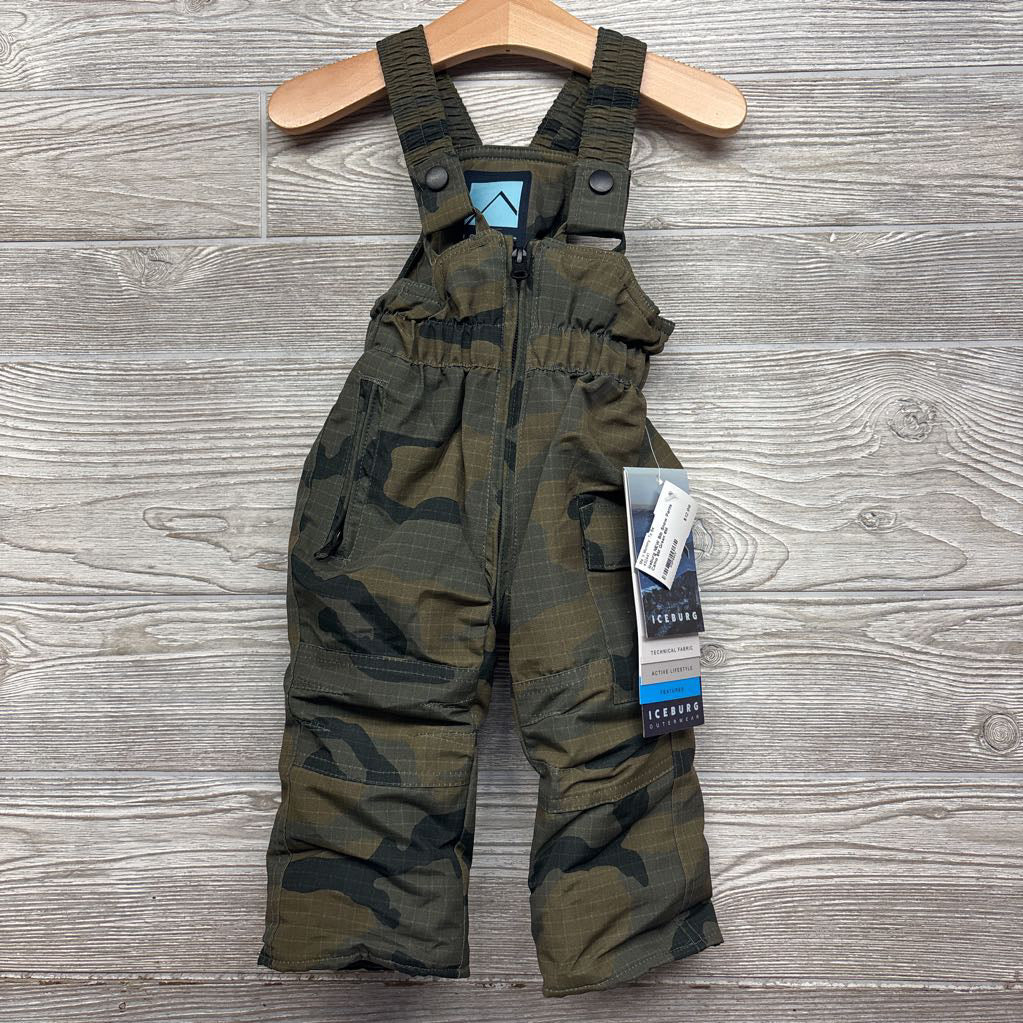 NEW Bib Snow Pants Camo 6M
