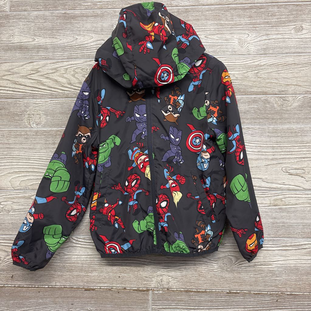 Full Zip Windbreaker Jacket Superheroes 6X-7