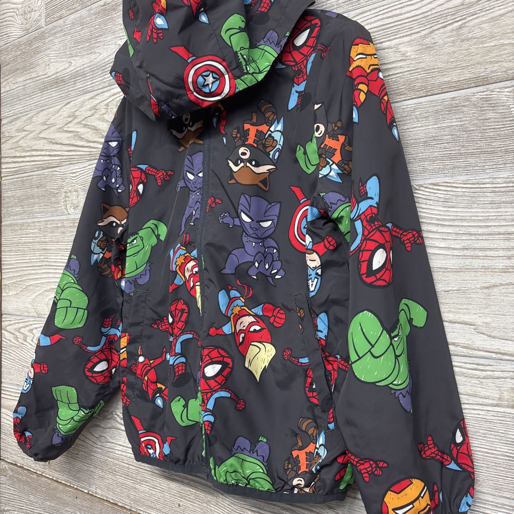 Full Zip Windbreaker Jacket Superheroes 6X-7