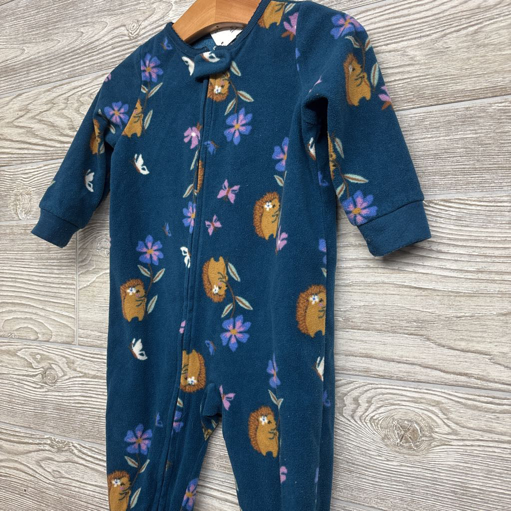 Blanket Sleeper Flowers Hedgehogs 12M