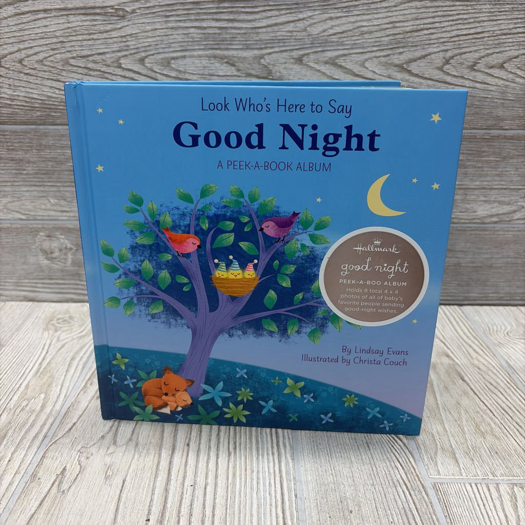 Look Who's Here To Say Goodnight A Peek-A-Book Album