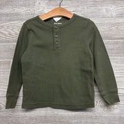 LS Waffle Knit Henley Shirt 4T