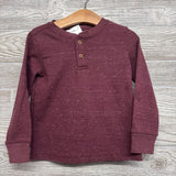 LS Waffle Knit Henley Shirt 3T