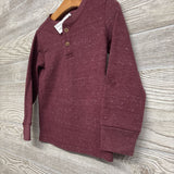 LS Waffle Knit Henley Shirt 3T