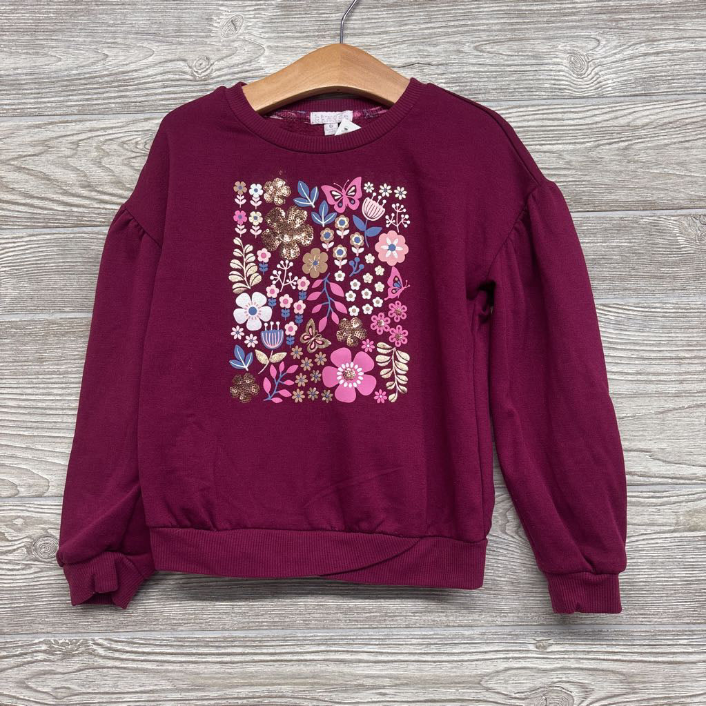 Super Soft Crewneck Flowers Sequins 6