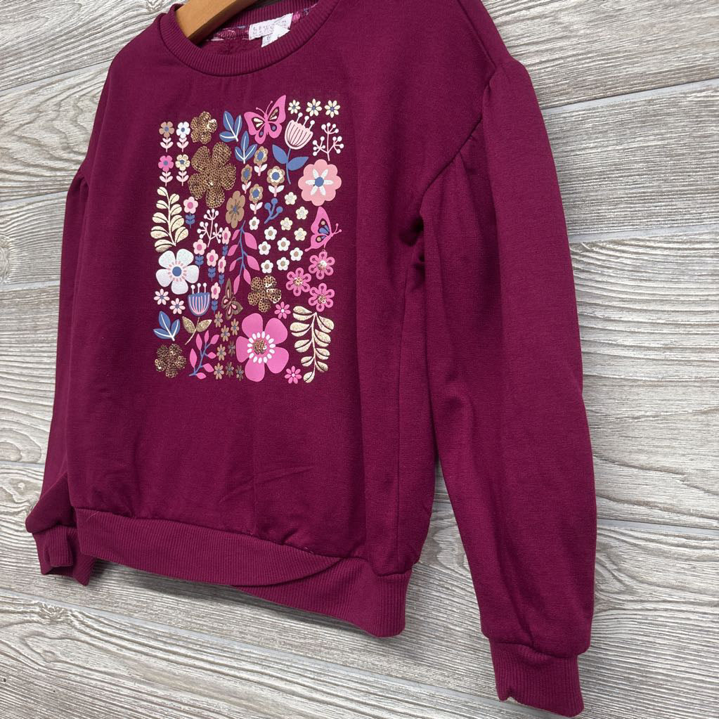 Super Soft Crewneck Flowers Sequins 6
