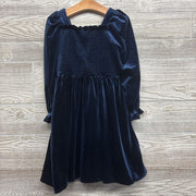 LS Velvet Smocked Dress 4-5