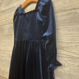 LS Velvet Smocked Dress 4-5