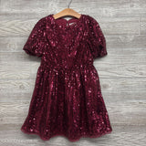 Sequin Puff Sleeve Dress 6-7