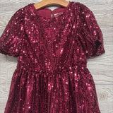 Sequin Puff Sleeve Dress 6-7