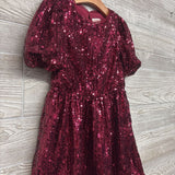 Sequin Puff Sleeve Dress 6-7