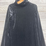 LS Ribbed Velvet Turtle Neck Dress 6-7