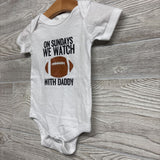 Bodysuit On Sundays We Watch Football With Daddy 3-6M
