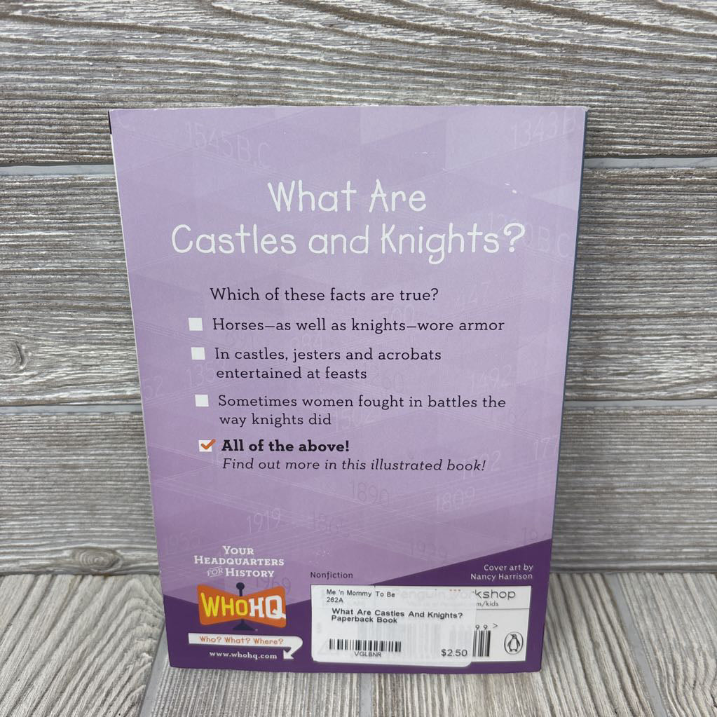 What Are Castles And Knights? Paperback Book