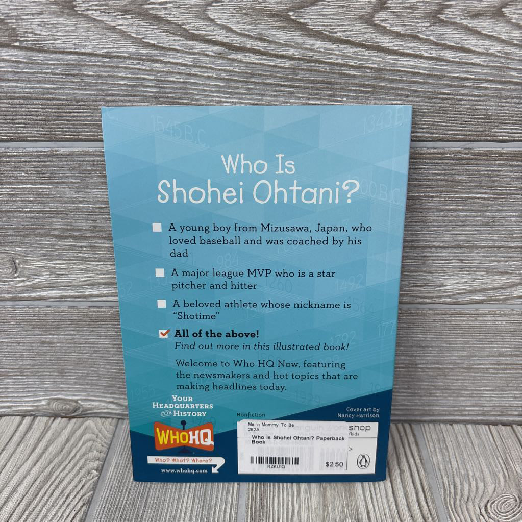 Who Is Shohei Ohtani? Paperback Book