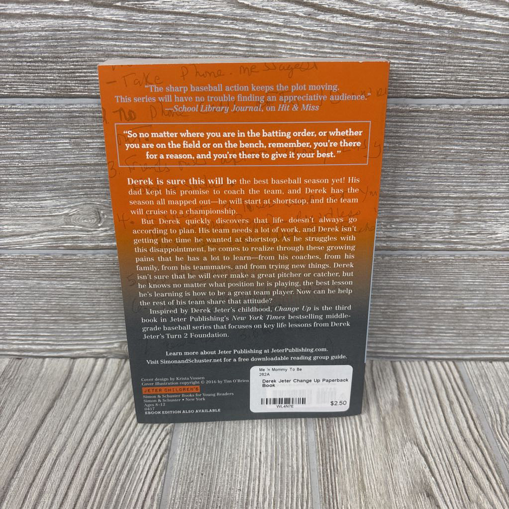 Derek Jeter Change Up Paperback Book