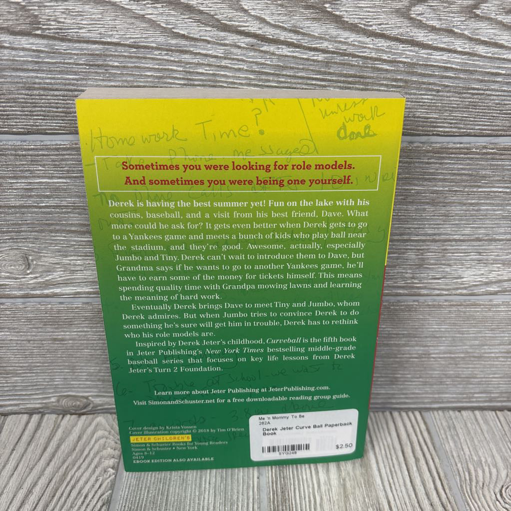 Derek Jeter Curve Ball Paperback Book
