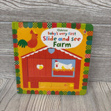 Usborne Baby's First Slide And See Farm Board Book