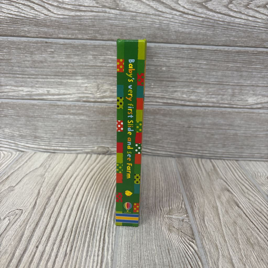 Usborne Baby's First Slide And See Farm Board Book