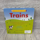 Usborne Lift And Look Trains Board Book