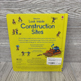 Usborne Look Inside Construction Sites Board Book