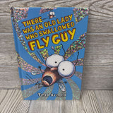 There Was An Old Lady Who Swallowed Fly Guy Hardcover Book