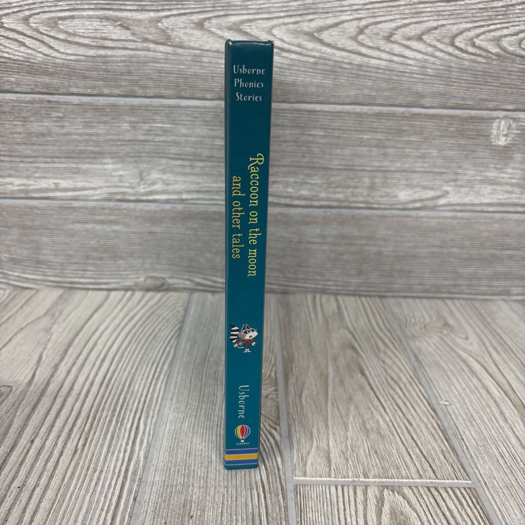 Usborne Phonics Stories Raccoon On The Moon And Other Tales Hardcover Book