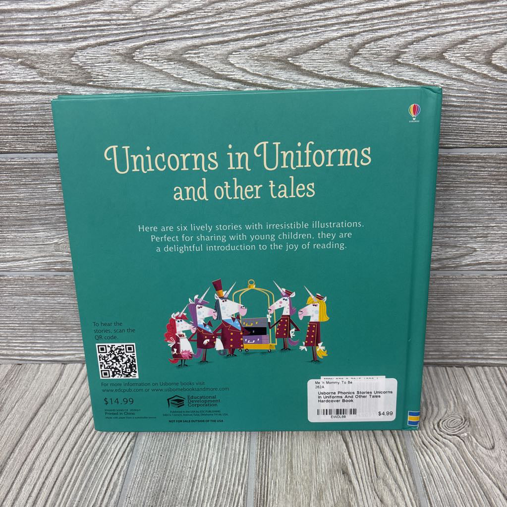 Usborne Phonics Stories Unicorns In Uniforms And Other Tales Hardcover Book