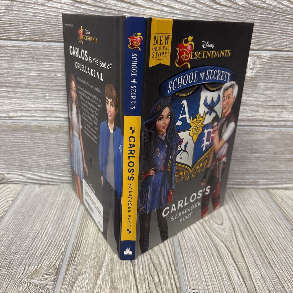 Descendants School Of Secrets Carlos's Scavenger Hunt Hardcover Book