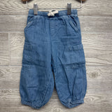 Chambray Drawstring Parachute Joggers Side Pockets 2T