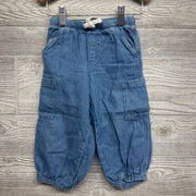 Chambray Drawstring Parachute Joggers Side Pockets 2T